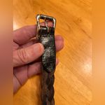 The Limited  Black Braided Leather Belt vintage size M coastal cowgirl Photo 11