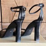 Amanda Smith  Open Toe Black High Heel Sandal Ankle Strap Size 6M Party Photo 1