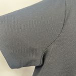 Madewell  Women's Black Ribbed pocket side slit t-shirt midi dress XL Photo 2