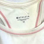 Athleta  Shanti Crop Tank 1X Sea Spray Pink Plum Ombre Racerback Printed Top New Photo 3