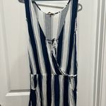 All For Color Navy and White Romper/ Beach Cover Up, Sz M Photo 0
