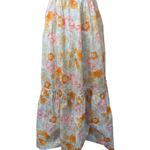 BUDDY LOVE Anastasia Floral Maxi Dress Tiered Ruffle Cottagecore S Orange Photo 2