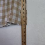 Abercrombie & Fitch Tan Gingham Smocked Puff Sleeve Crop Top Size XL Photo 5