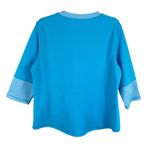 Lulu B Bright Blue 3/4 Sleeve V Photo 1