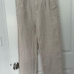 Banana Republic Linen High Rise Wide Leg Pleated Slacks Photo 0