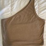 SheIn brown one shoulder tank Photo 0