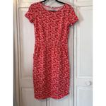 Boden bodycon cotton pencil Jersey Dress Orange Sunset Jungle Bloom Size 2R Photo 1