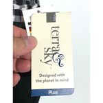 Terra & Sky  Bikini Bottom Women Plus 4X High Waist Tummy Control NWT Black White Photo 2