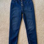 Kensie  jeans size 4 jeggings button fly dark wash Photo 7