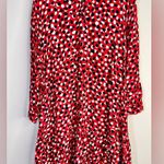 EUC FREE ASSEMBLY red dress with belt tie Photo 0