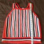 Gap Sweater Tank Top Sz Small Red Striped Americana Sleeveless Beach Retro Boho Photo 12