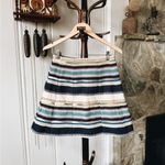 Anthropologie Chloe Oliver Hayley Striped Gored High Waisted Mini Skater Skirt Photo 4