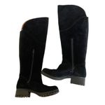 Lucky Brand Black Harleen Over the Knee Suede Boot Shoes Sz 37 (7) Photo 2