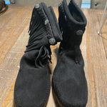 Minnetonka Black Fringe Booties Photo 1