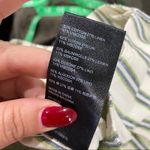 Urban Outfitters  Vertical Striped Green Cotton Blend Pants Size S Photo 6