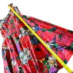 vintage 90’s sleeveless retro floral print dress Red Size L Photo 5