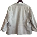 Talbots Women Petite Jacket Long Sleeve Stretch Cream Classic Career Blazer Photo 2