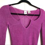 Armani Exchange AX Long Sleeve Knit Blouse Pink Photo 1