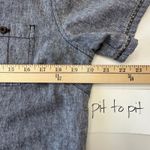 Coppagallo Linen Blend Outfit Set Embellished‎ Details Capris Medium Blouse Gray Photo 11