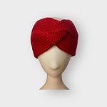 Headband Knitted Adult Women Boho Winter Handmade Band Warm Ear Warmers Turban Red Photo 5