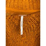 Free People  Montana Orange Oversized Cable Knit Cardigan - Size - Medium Photo 5