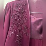 💥REDUCED💥Patra two piece dress burgundy size 8 Vintage embroidery to jacket Maxi Purple Photo 12