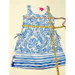 Lilly Pulitzer  Sammi Romper Dress Aqua Lounge Engineered Resort‎ White Blue 4 Photo 9