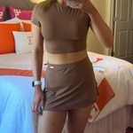 These Three Boutique Brown Athletic Skirt Set Photo 1