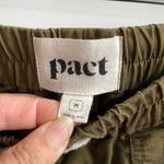 Pact  Olive Green Cotton Drawstring Casual Pants Women's Size Medium Photo 4