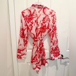 HOUSE OF HARLOWE 1960 x REVOLVE Yuliana Bed Jacket in Pink Reims Floral Sheer M White Size M Photo 2