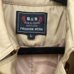 B&S fashion wear woman’s tan trench coat size Large Photo 1