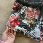 Z Supply Floral Cotton Drawstring Shorts Sz Small Photo 2
