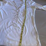 Burberry Light Gray V-Neck Blouse Photo 13