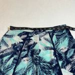 Women's Tropical Print Shorts Size Small Vacation Resort Multicolor Festival Blue Photo 4