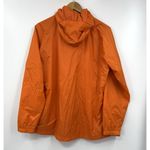 L.L. Bean Jacket Womens Coat Hooded‎ Pockets Windbreaker Rain Orange Size Large Photo 3