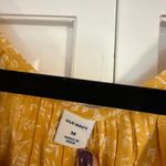 Old Navy NWT yellow floral split neck blouse size M Photo 4