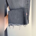 GAP Black Acid Wash Straight 26 Petite Jeans Raw Hem Ankle Gray Size undefined Photo 1