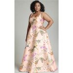 Alfred Sung NWT‎ Alfred SungFloral Corset Satin Gown Butterfly Botanica-Pink Sand Sz 14 $302 Photo 3