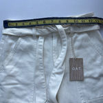 OAT Women’s Patch Pocket Culotte Pants – White, Size 24, High Photo 6