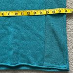 Sundance Teal Button-Accent Henley Knit Sweater Silk Blend Autumn Women’s M Photo 8