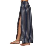 O'Neill Blue Stripe Gauze Bohemian Maxi Skirt Boho Swimsuit Coverup ~ MEDIUM Photo 2