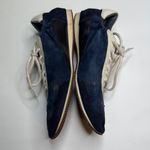 Tory Burch Leather Colorblock Navy White Sporty Sneakers S-421 Sz 9.5 Photo 4