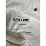 GRLFRND  - The Lex High Rise Wide Leg Cargo Jeans in White Photo 3