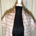 Weaver's Workshop Pale Pink Plaid Scarf Fringed Photo 1