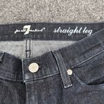 7 For All Mankind  Women's Straight Leg Dark Wash Jeans Sz 28 Bedazzled Y2K Style Photo 4