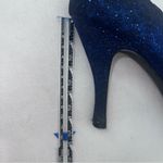 BKE Sole Stilletos Blue Metallic Animal Print 8.5 Women’s Photo 5