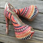 Platform shoes so fancy! Blue Size 8 Photo 5