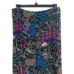 Laura Tanzer 100% Silk Bold Abstract European Cityscape Wide Leg Palazzo Pants L Black Size L Photo 2