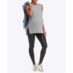 Spanx Mama Faux Leather Pregnancy Over The Belly Maternity Leggings in Black XS Photo 1