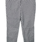 Anne Klein  Geometric Print Ankle Pants‎ Blue White Pattern Women Size Large Photo 0